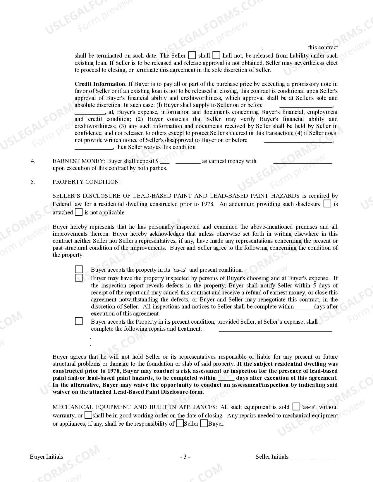 Preview Contract for Sale and Purchase of Real Estate with No Broker for Residential Home Sale Agreement