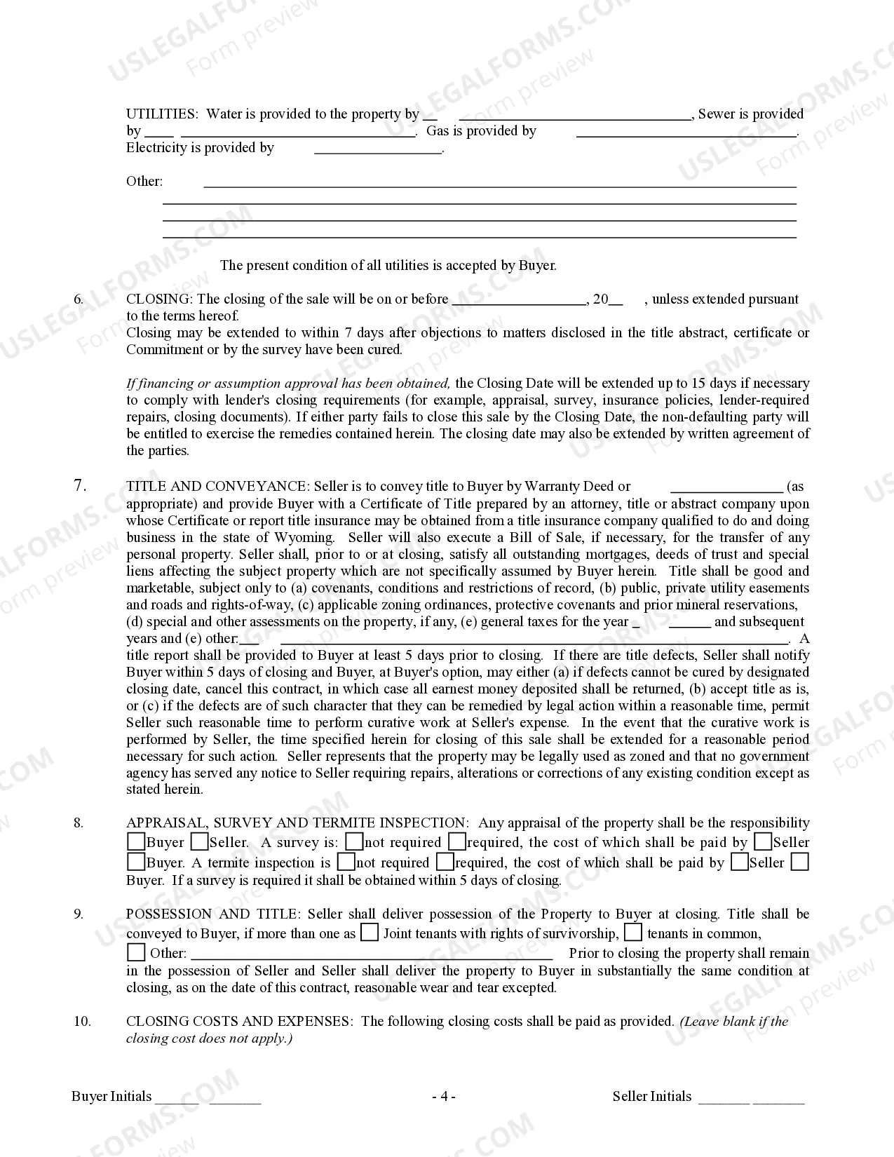 Preview Contract for Sale and Purchase of Real Estate with No Broker for Residential Home Sale Agreement