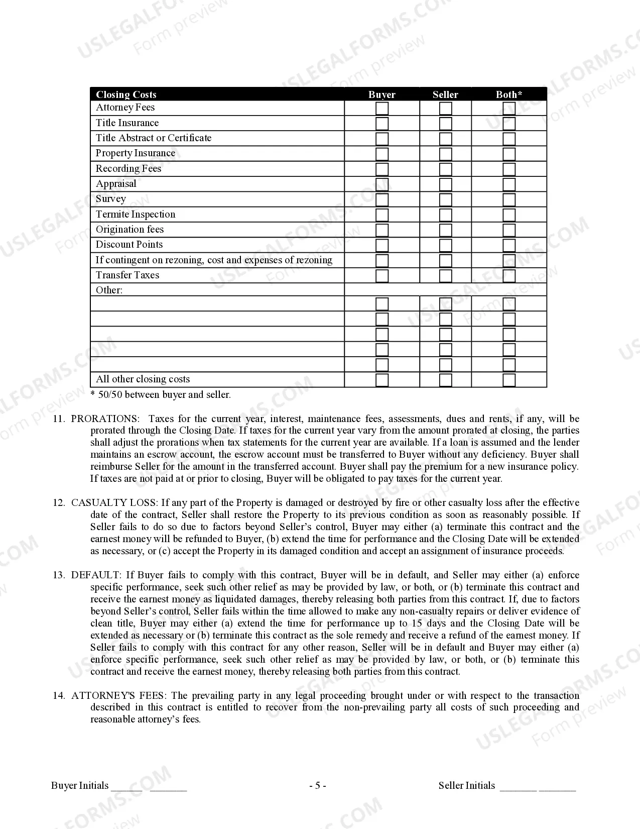 Preview Contract for Sale and Purchase of Real Estate with No Broker for Residential Home Sale Agreement