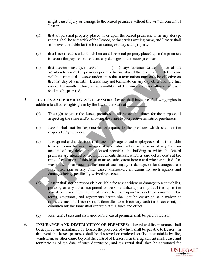 Preview Option to Purchase Addendum to Residential Lease - Lease or Rent to Own