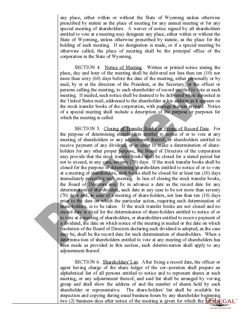 Preview Corporate Records Maintenance Package for Existing Corporations