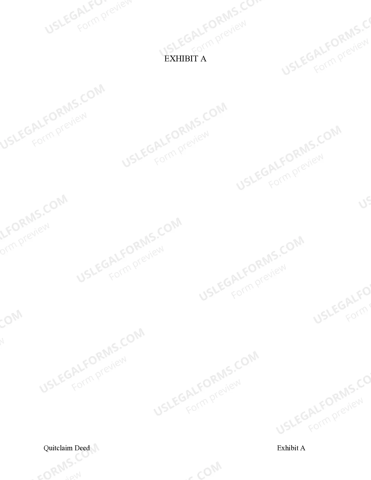 Preview Quitclaim Deed from Corporation to Corporation