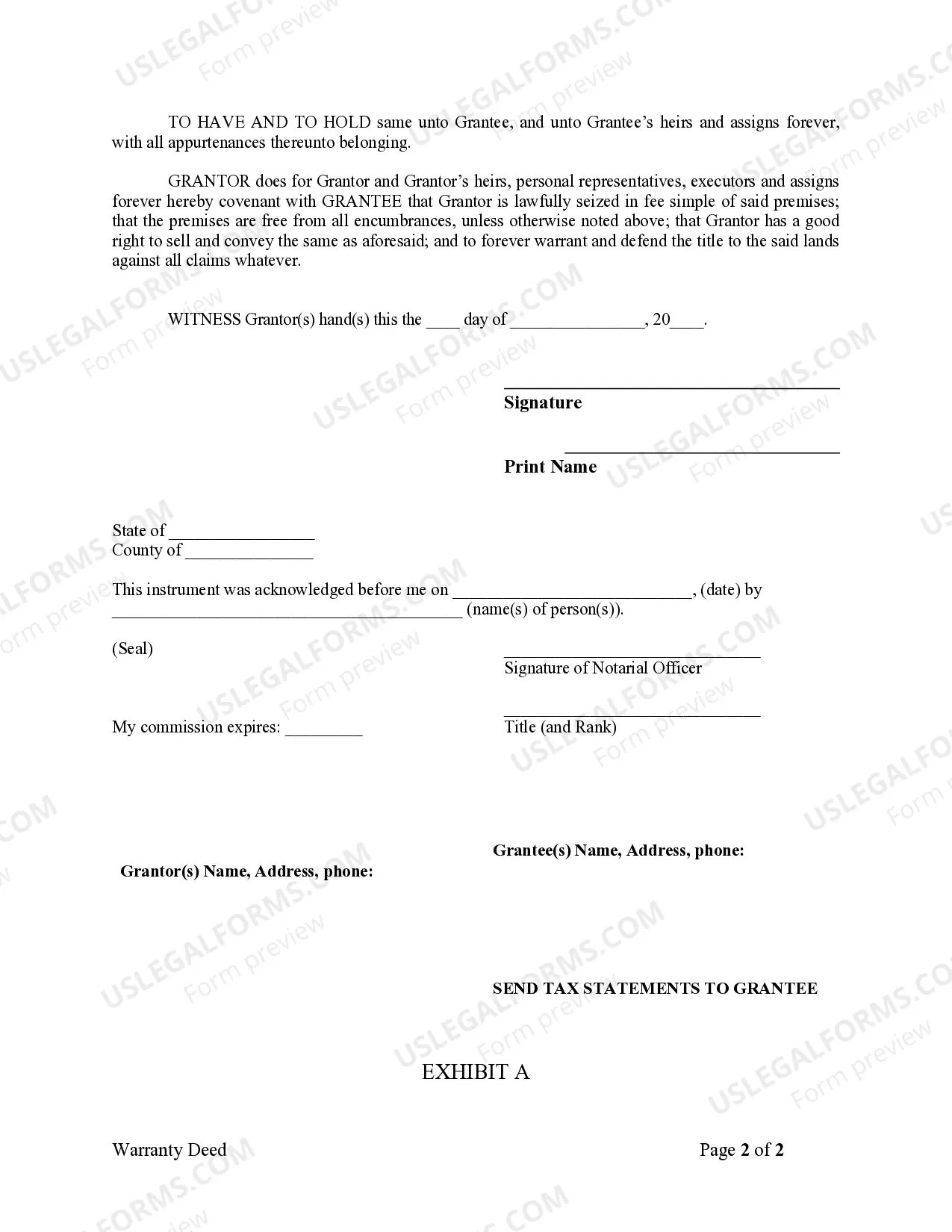 Preview Warranty Deed from Individual to Individual