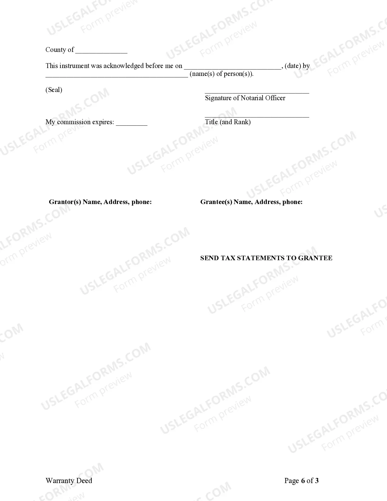 Preview Warranty Deed to Child Reserving a Life Estate in the Parents