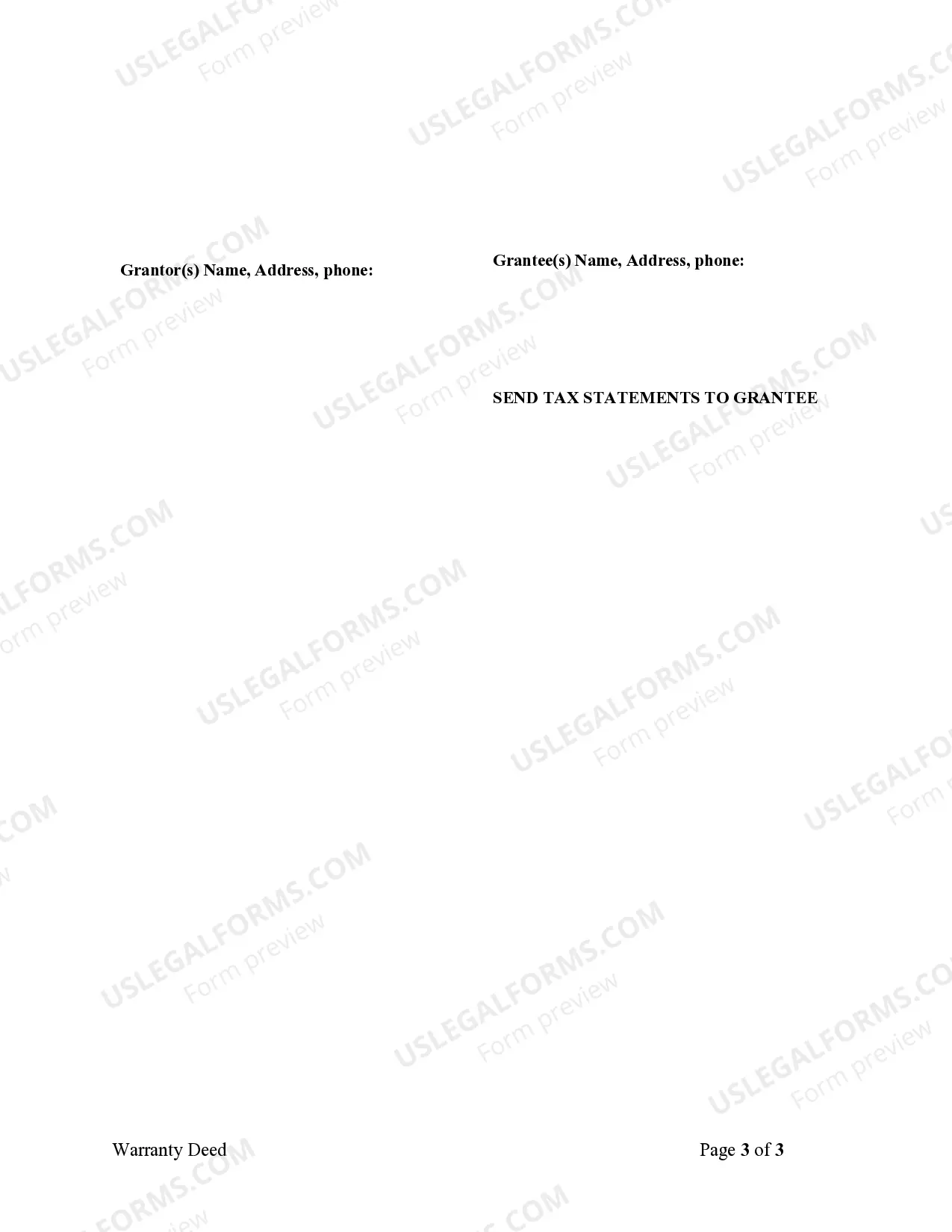 Preview Warranty Deed from two Individuals to Corporation