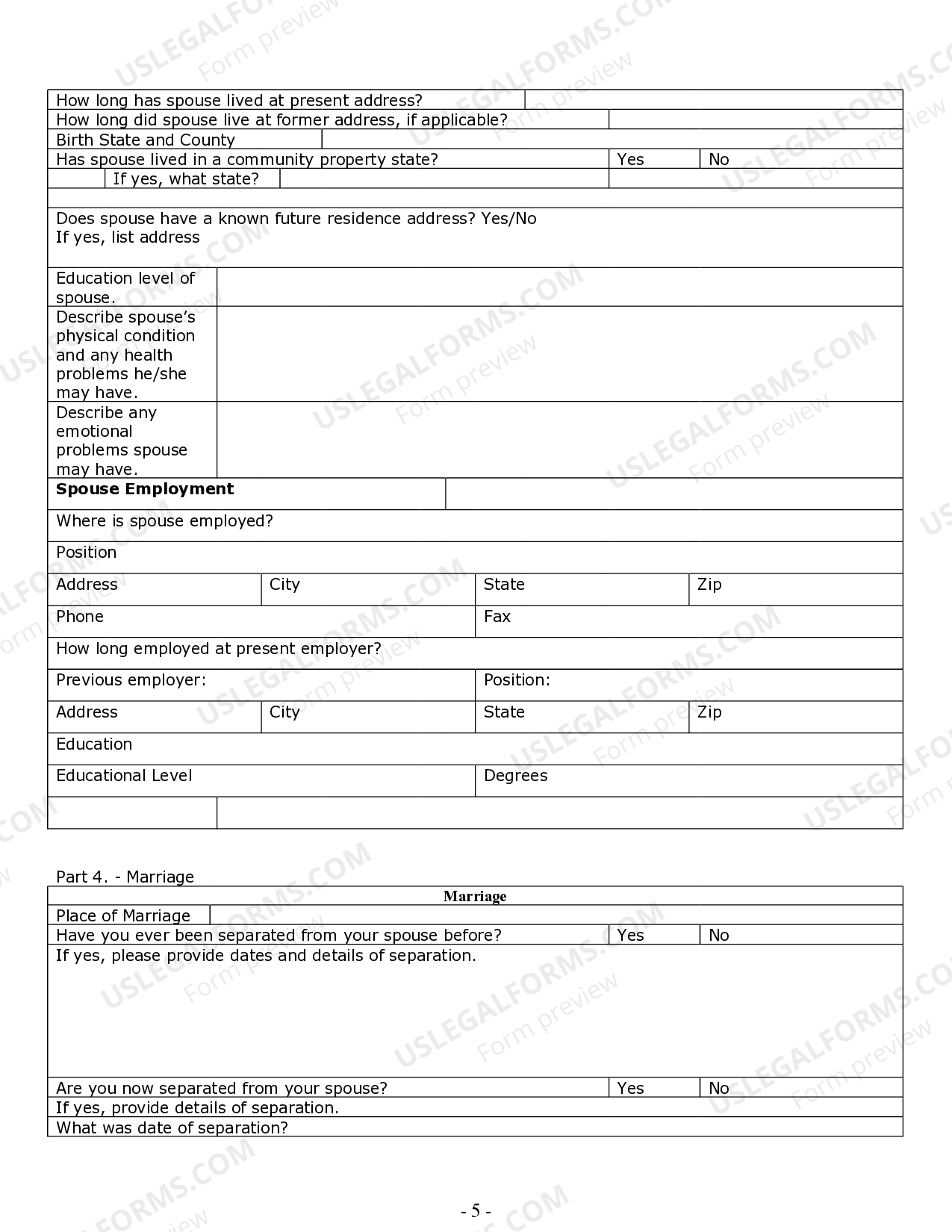 Wyoming Divorce Worksheet And Law Summary For Contested Or Uncontested Case Of Over 25 Pages 
