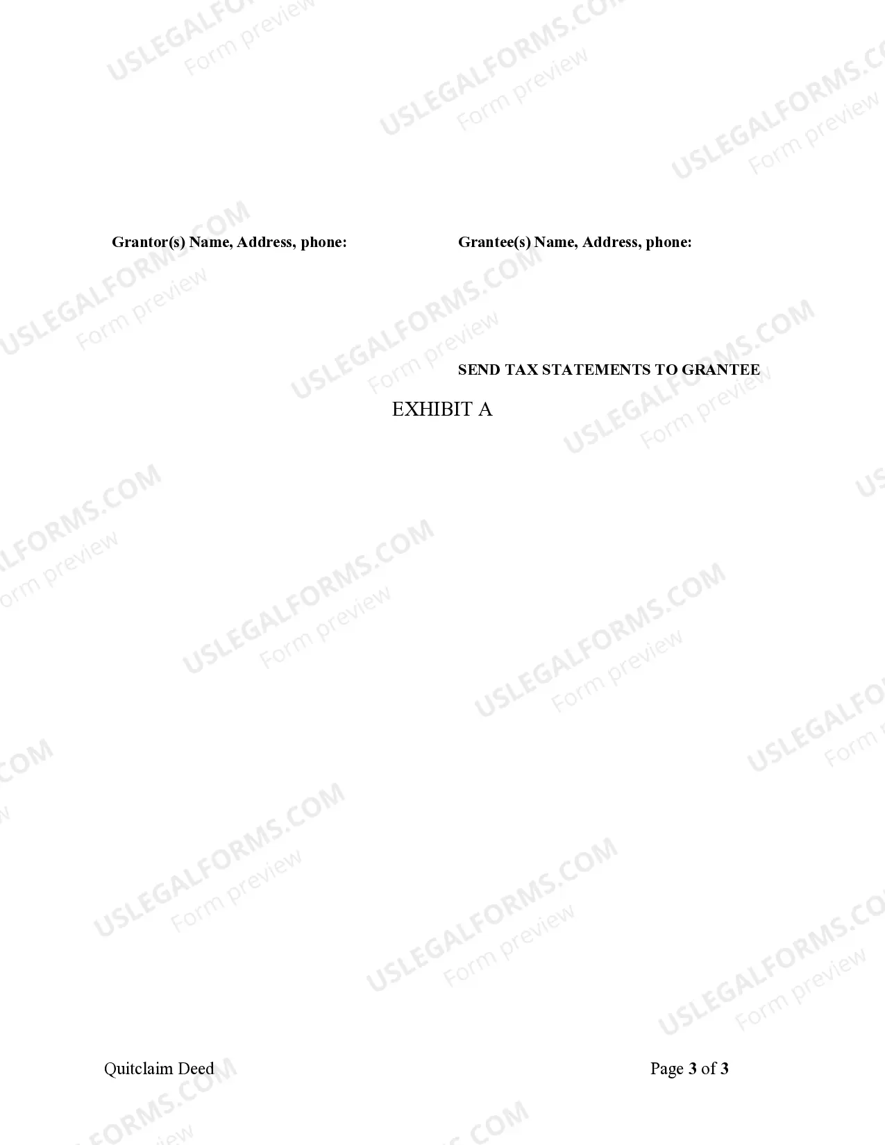 Preview Quitclaim Deed from Husband and Wife to LLC