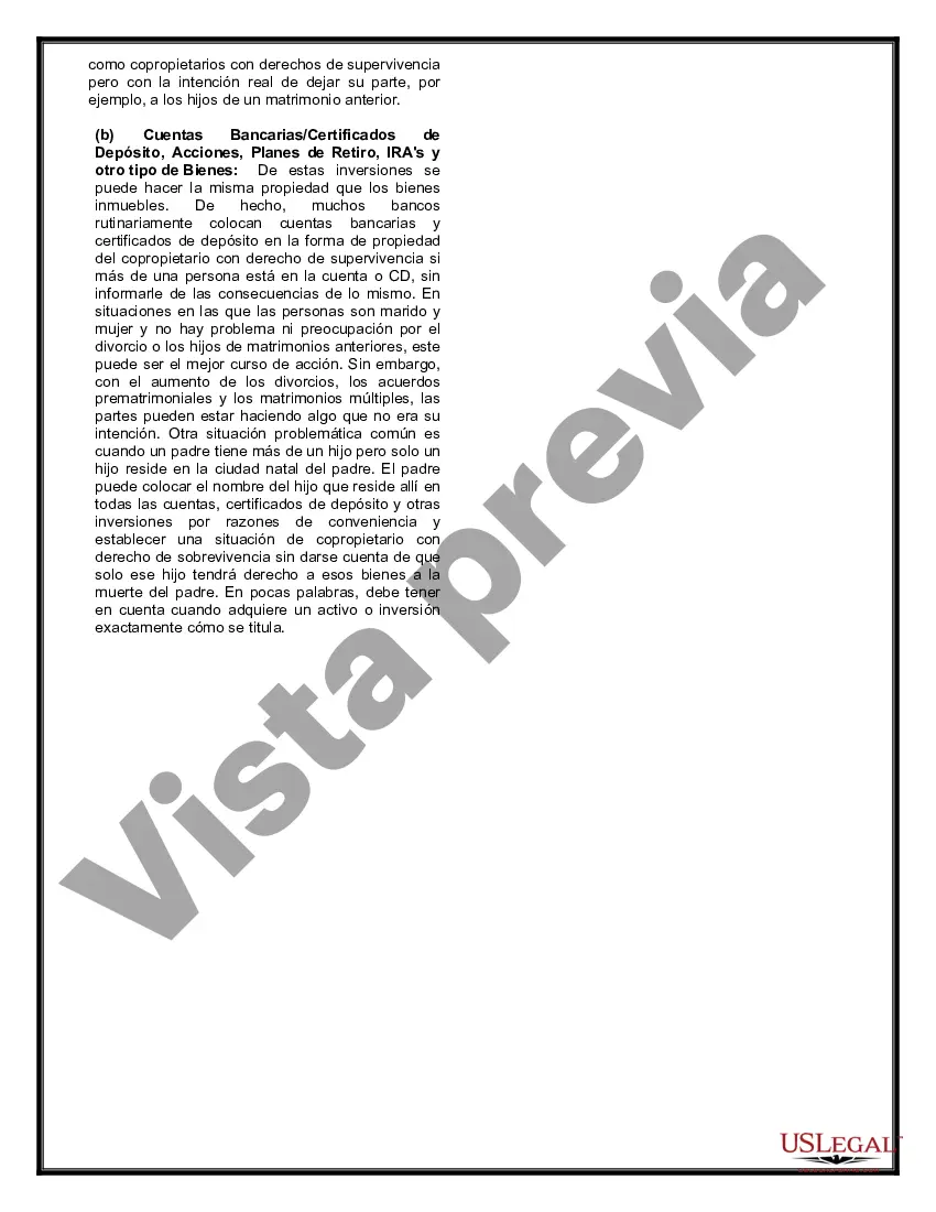 Preview Testamentos Mutuos o Últimas Voluntades y Testamentos para Personas Solteras que conviven con Hijos Menores