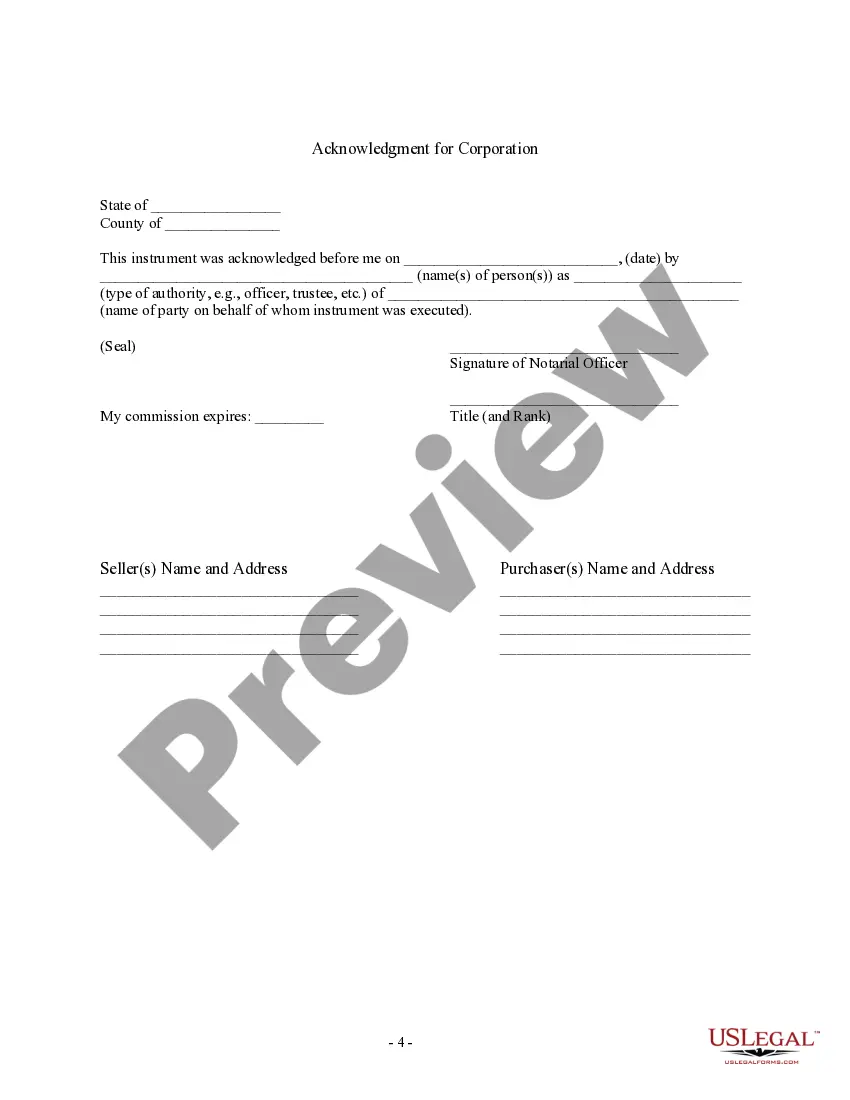 Get Bill of Sale in Connection with Sale of Business by Individual or Corporate Seller Preview Bill of Sale in Connection with Sale of Business by Individual or Corporate Seller