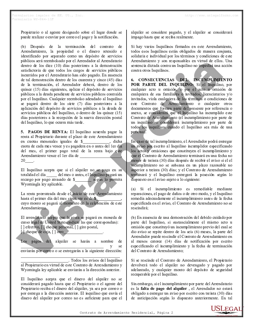 Preview Arrendamiento residencial o contrato de alquiler de mes a mes