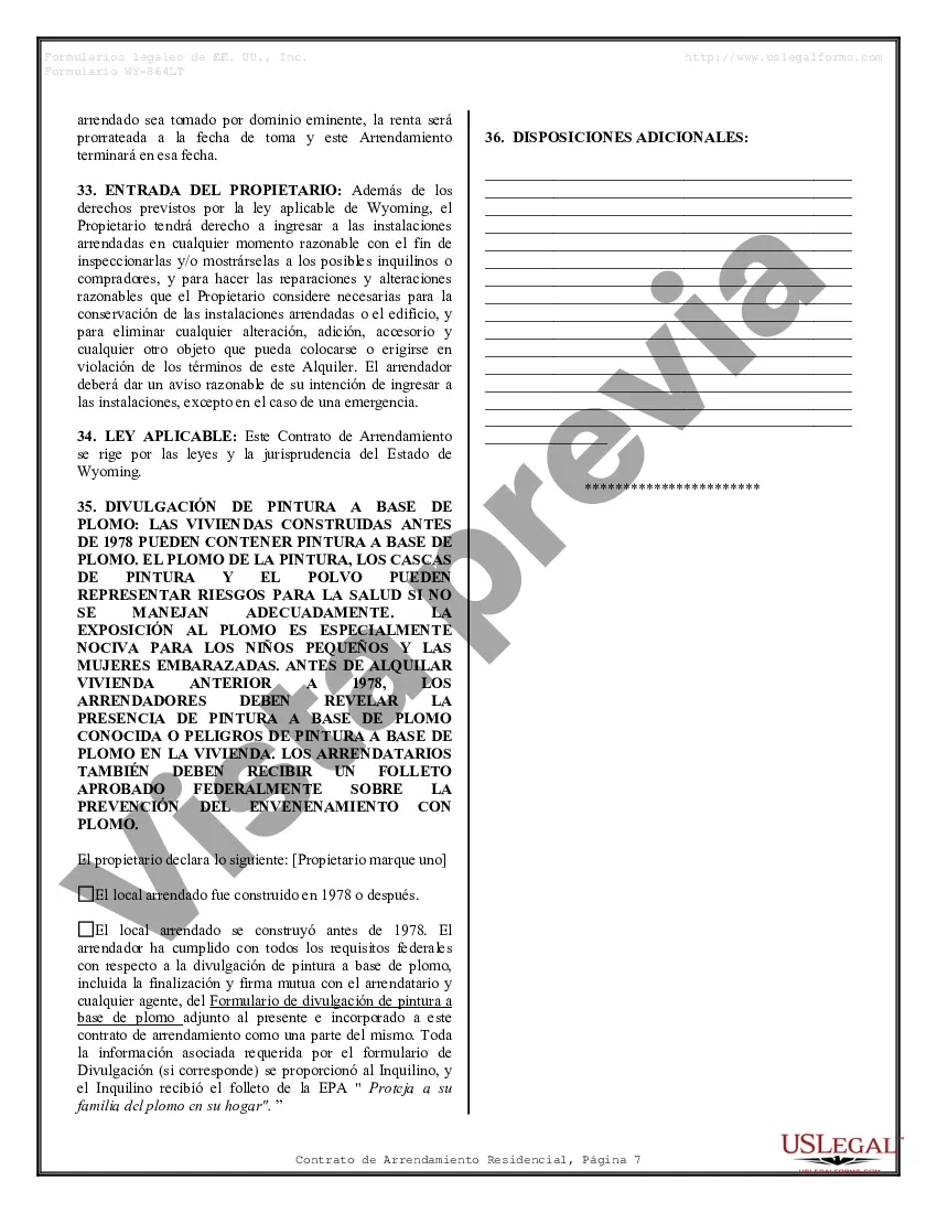 Preview Contrato de arrendamiento de alquiler residencial