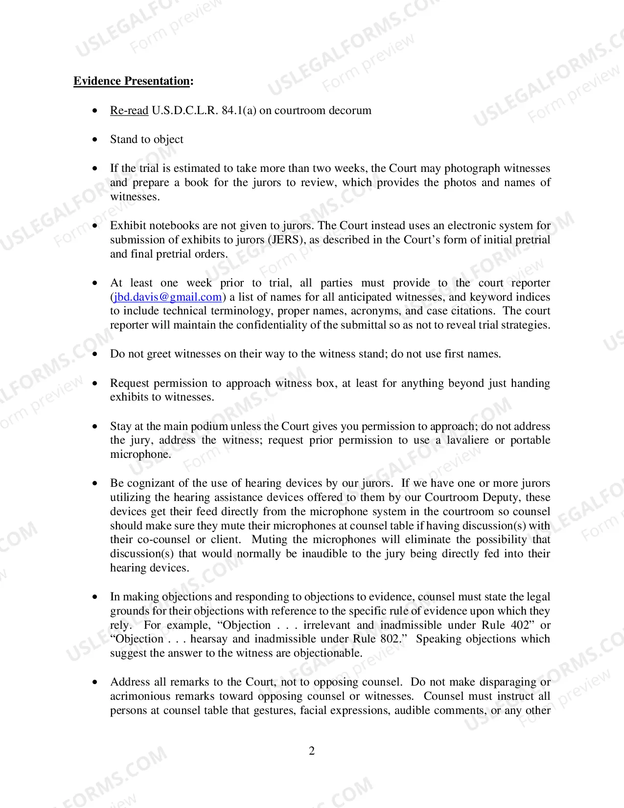 Preview Final Pretrial and Trial Pointers CIVIL (posted 09/12/14)