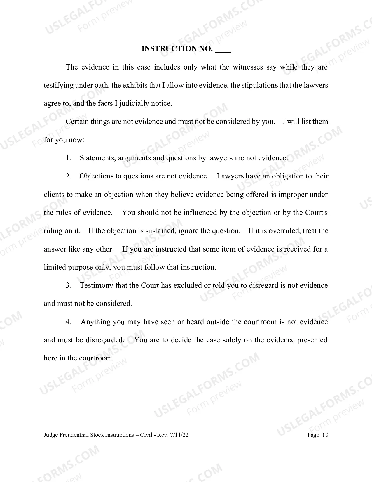 Preview Civil Jury Instructions (updated 05/15/13)