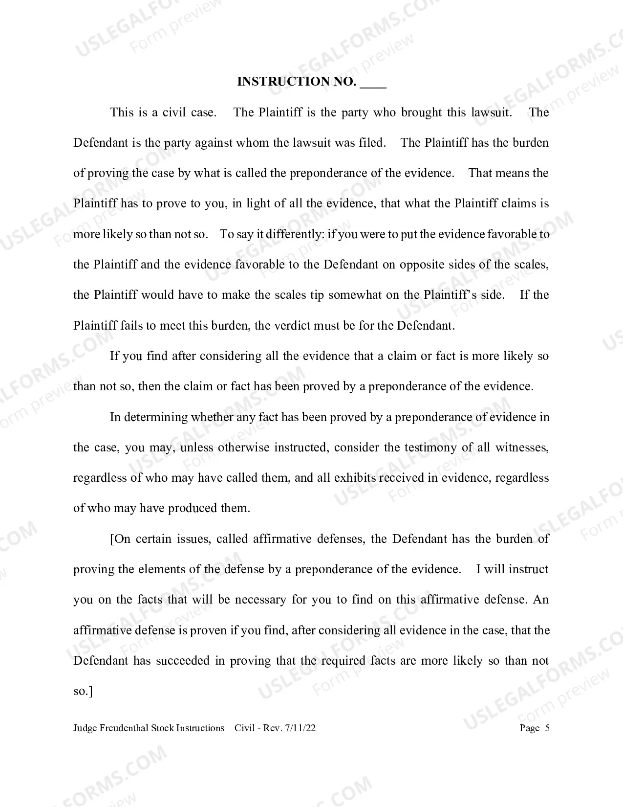 Preview Civil Jury Instructions (updated 05/15/13)