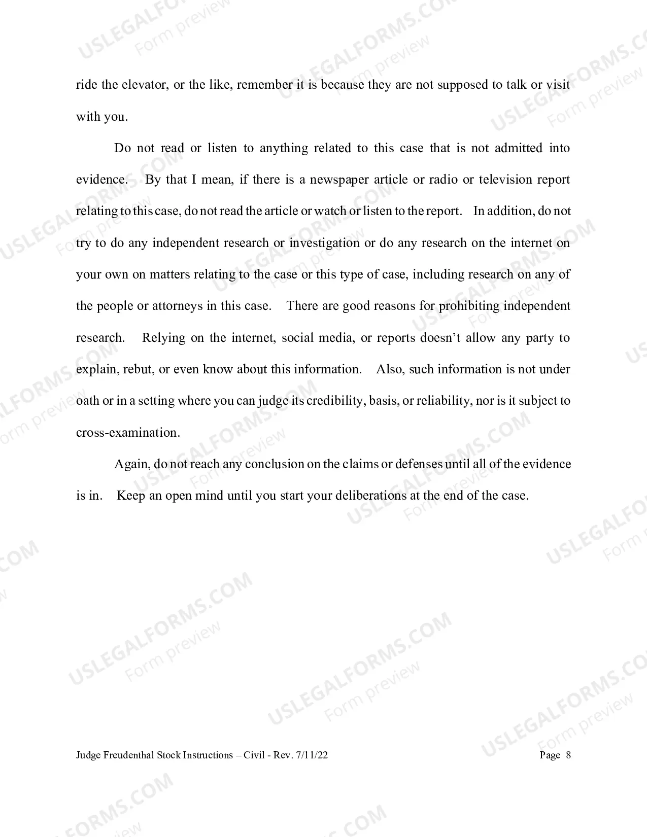 Preview Civil Jury Instructions (updated 05/15/13)