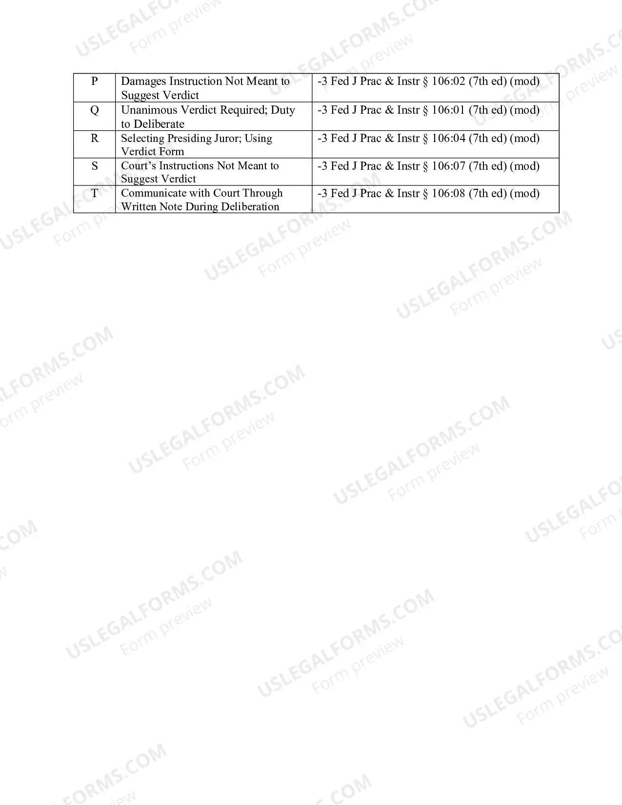 Preview Stock Jury Instructions - Civil