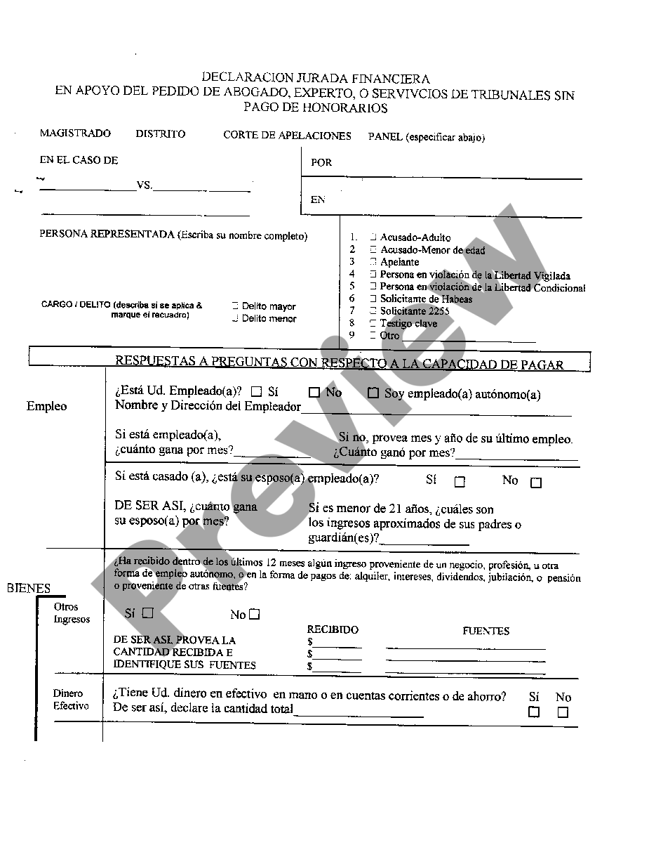 Affidavit In Spanish Sample With Jurat Us Legal Forms 9416