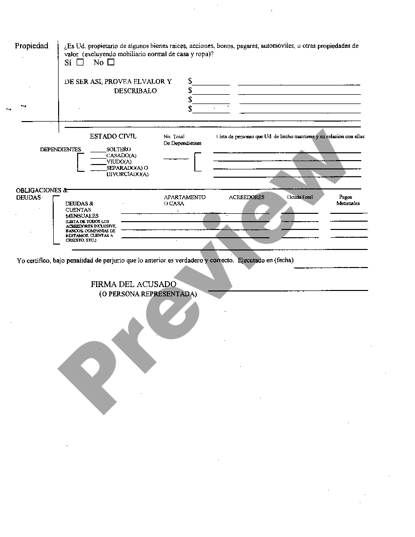 Affidavit In Spanish Sample With Jurat Us Legal Forms 8142