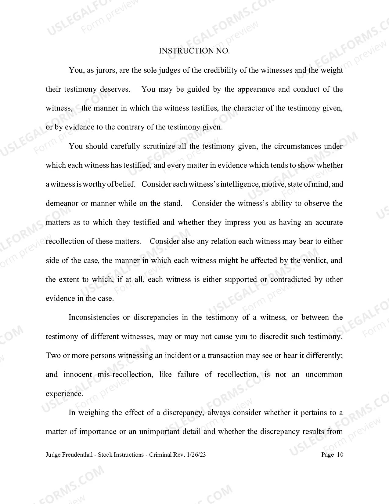 Preview Criminal Instructions