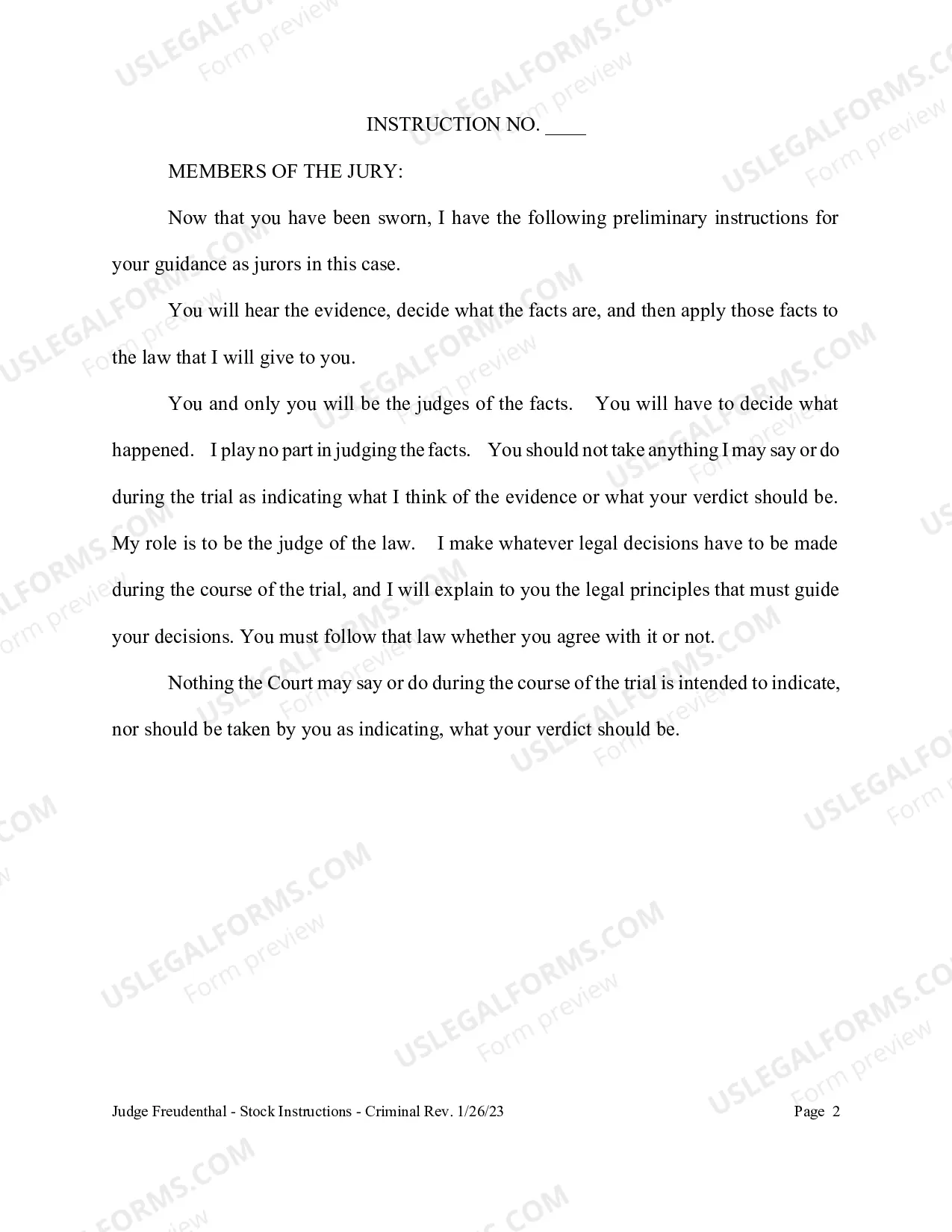 Preview Criminal Instructions