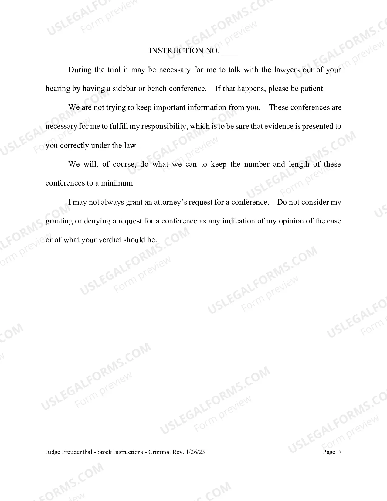 Preview Criminal Instructions