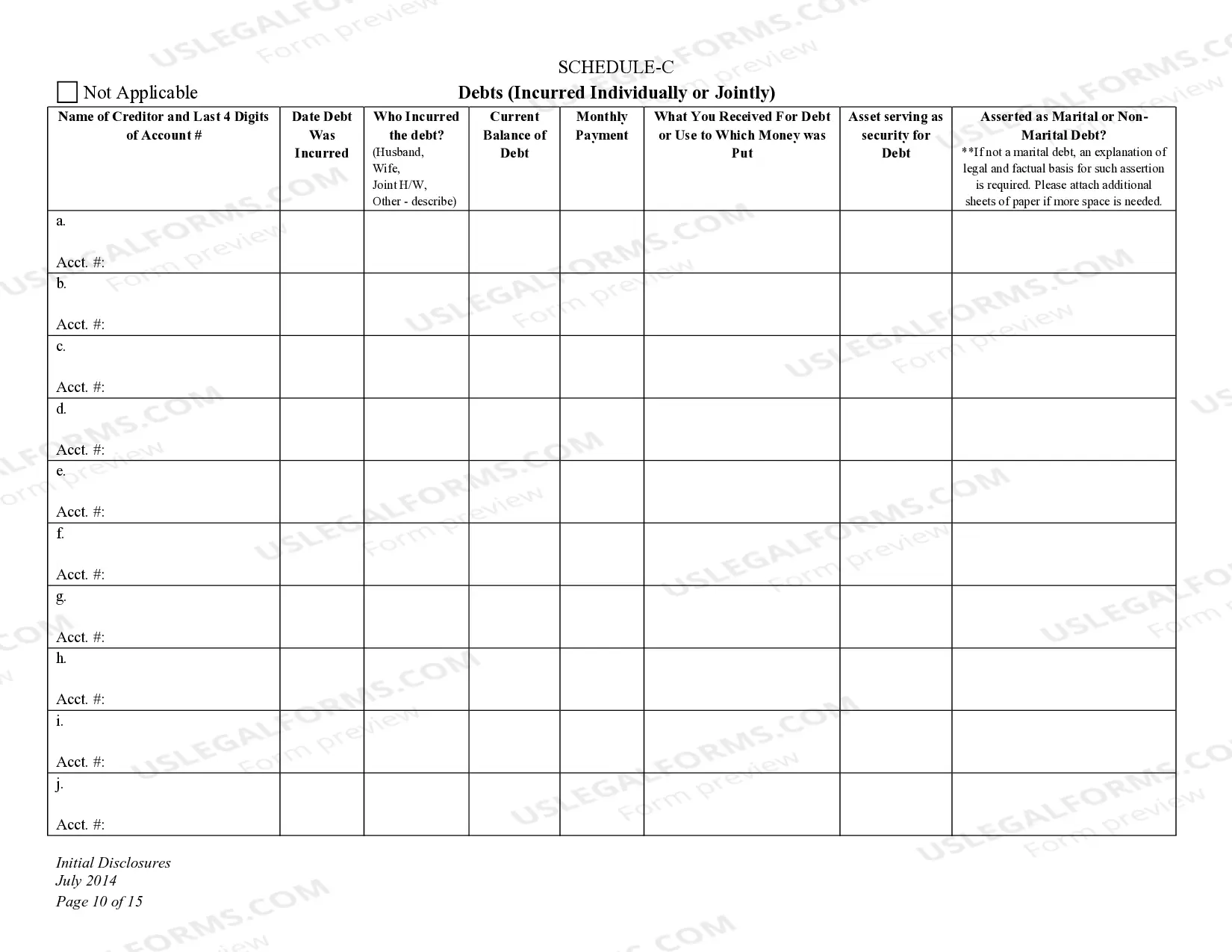 Preview DNCD 7. Initial Disclosures