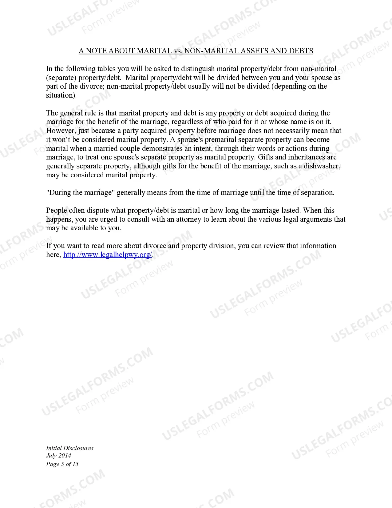 Preview DNCD 7. Initial Disclosures
