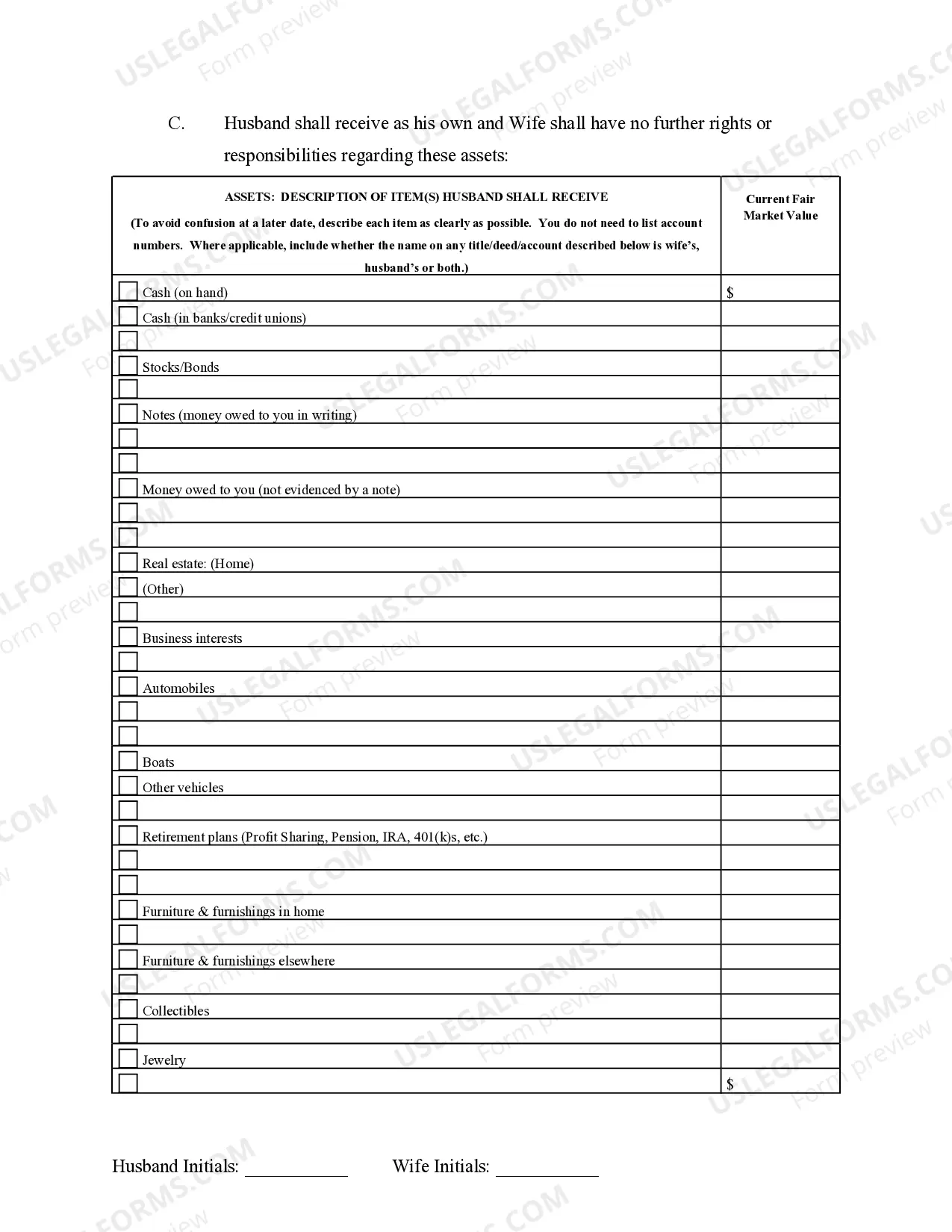 Preview Marital Domestic Separation and Property Settlement Agreement Minor Children Parties May have Joint Property or Debts where Divorce Action Filed
