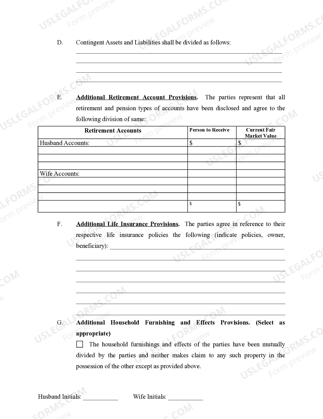 Preview Marital Domestic Separation and Property Settlement Agreement Minor Children Parties May have Joint Property or Debts effective Immediately
