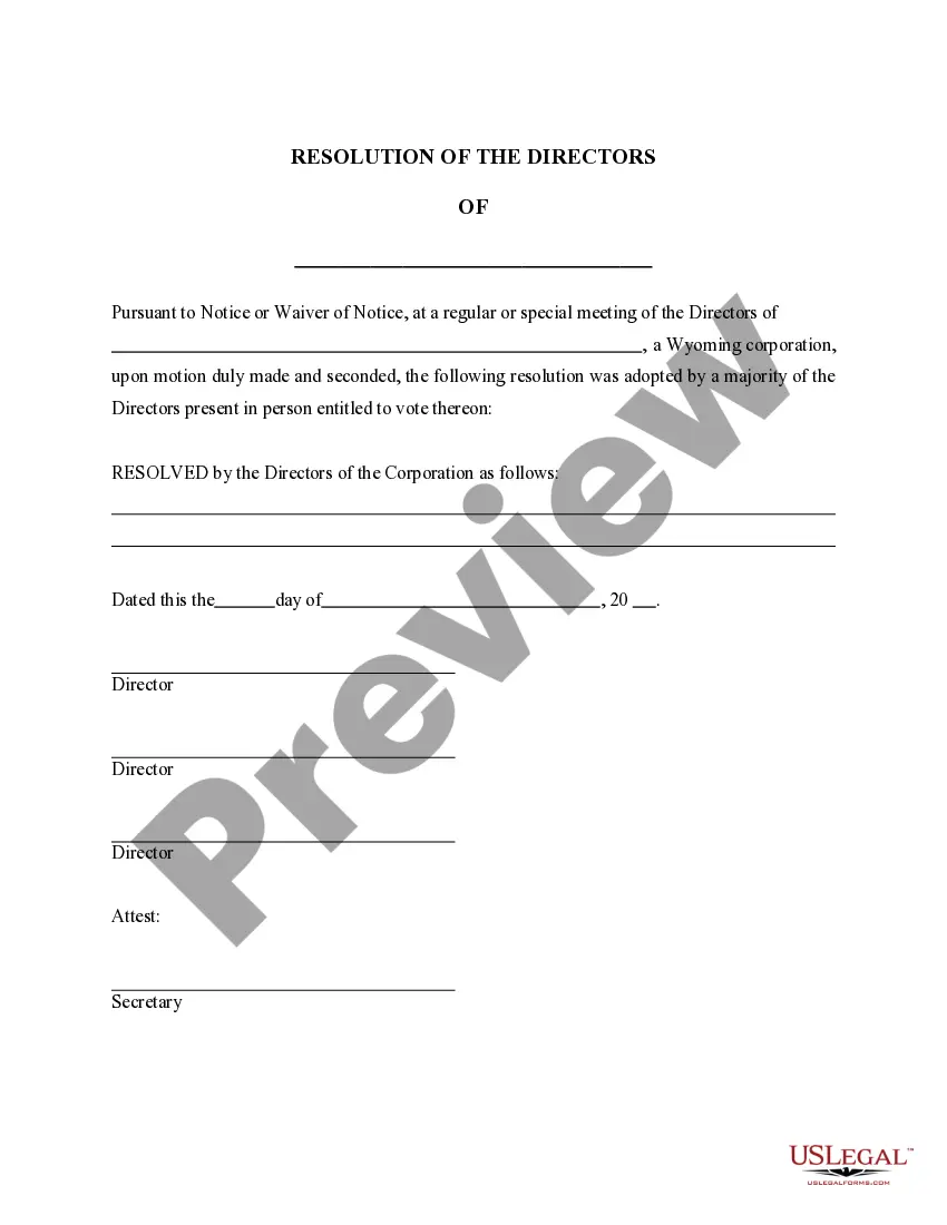 Get Wyoming Dissolution Package to Dissolve Corporation Preview Wyoming Dissolution Package to Dissolve Corporation