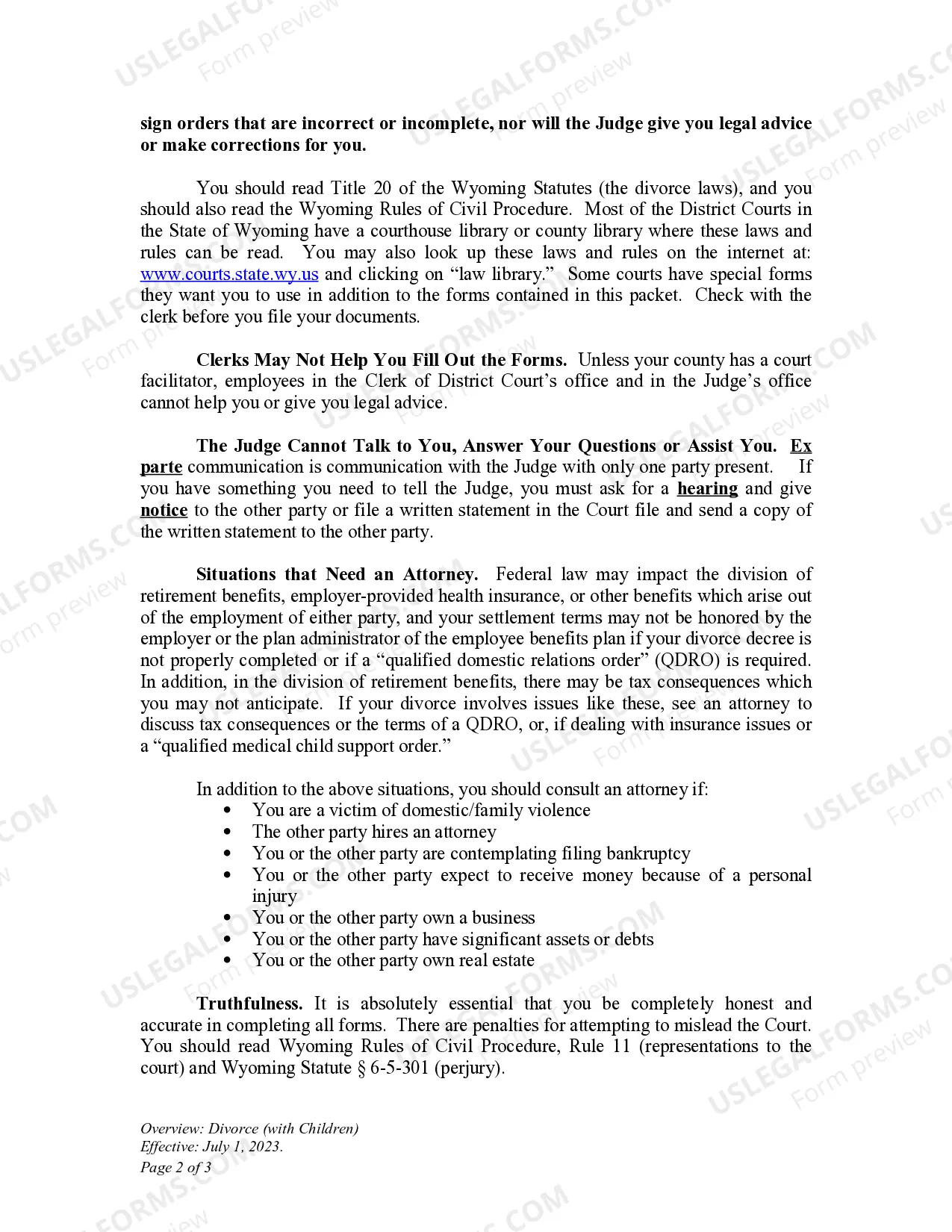 Preview DWCP 2. Overview - Divorce with Children