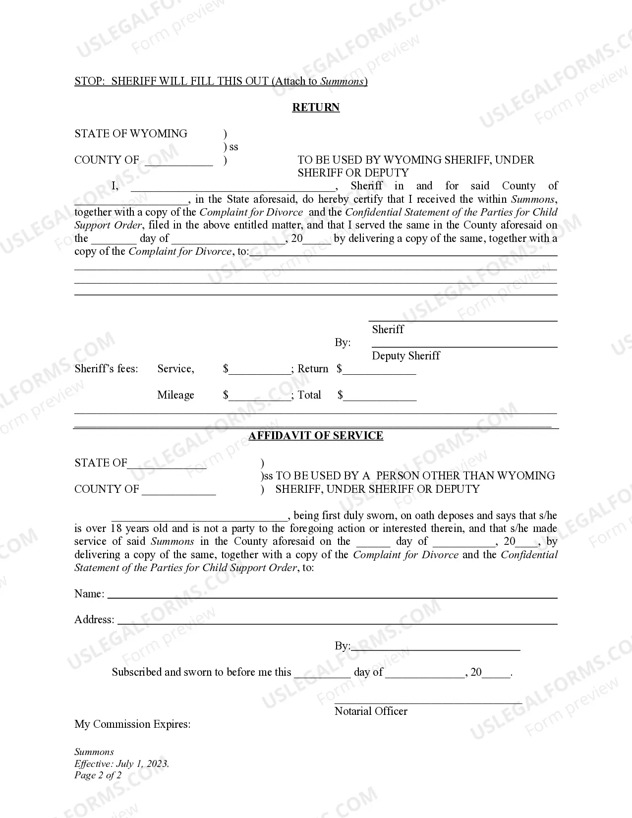 Preview DWCP 8. Summons