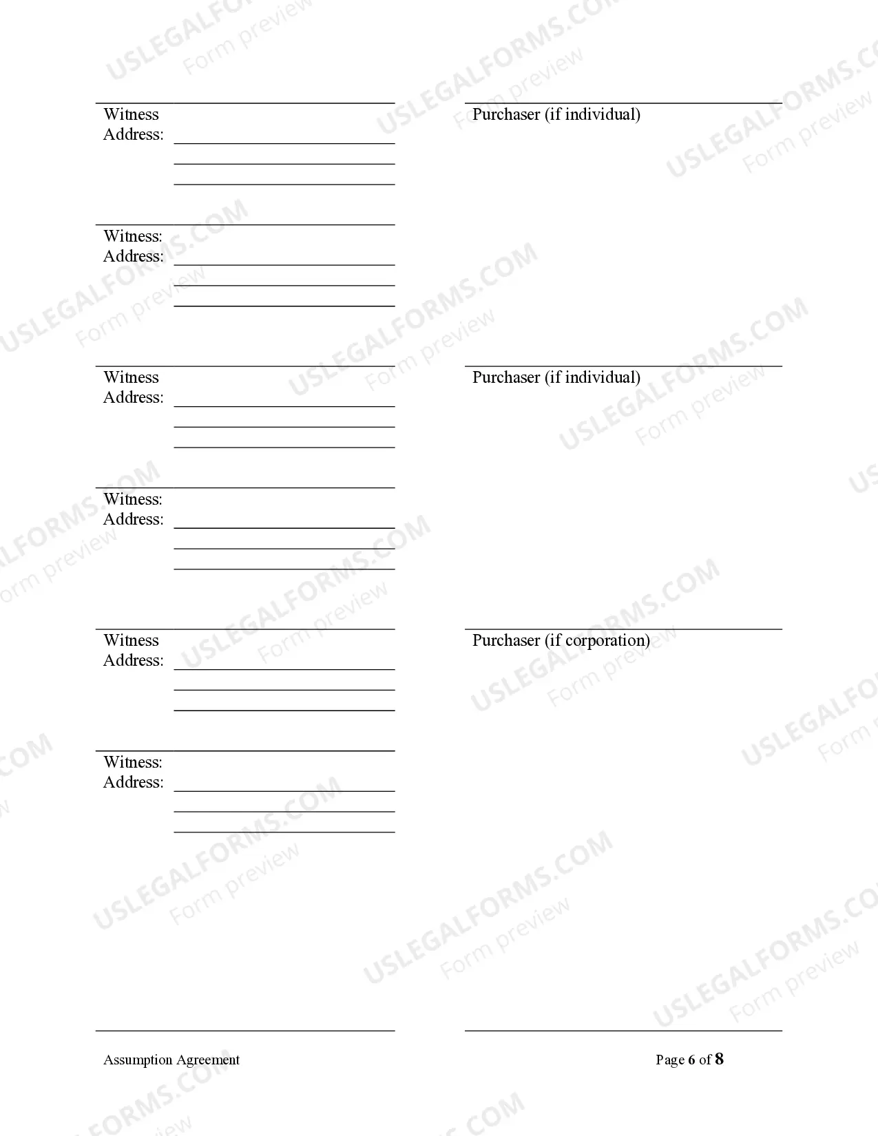 Preview Assumption Agreement of Mortgage and Release of Original Mortgagors