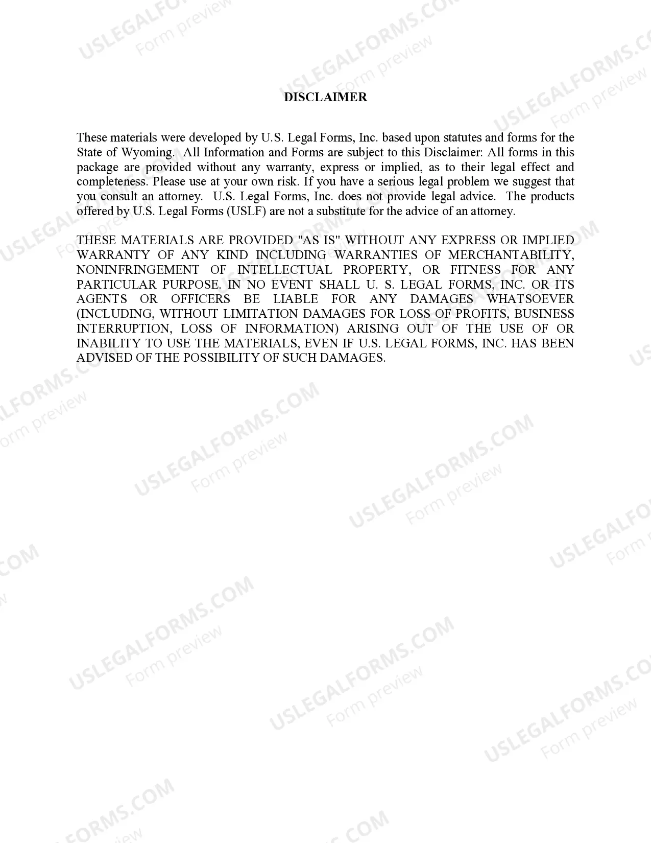 Preview Wyoming Foreign Judgment Enrollment