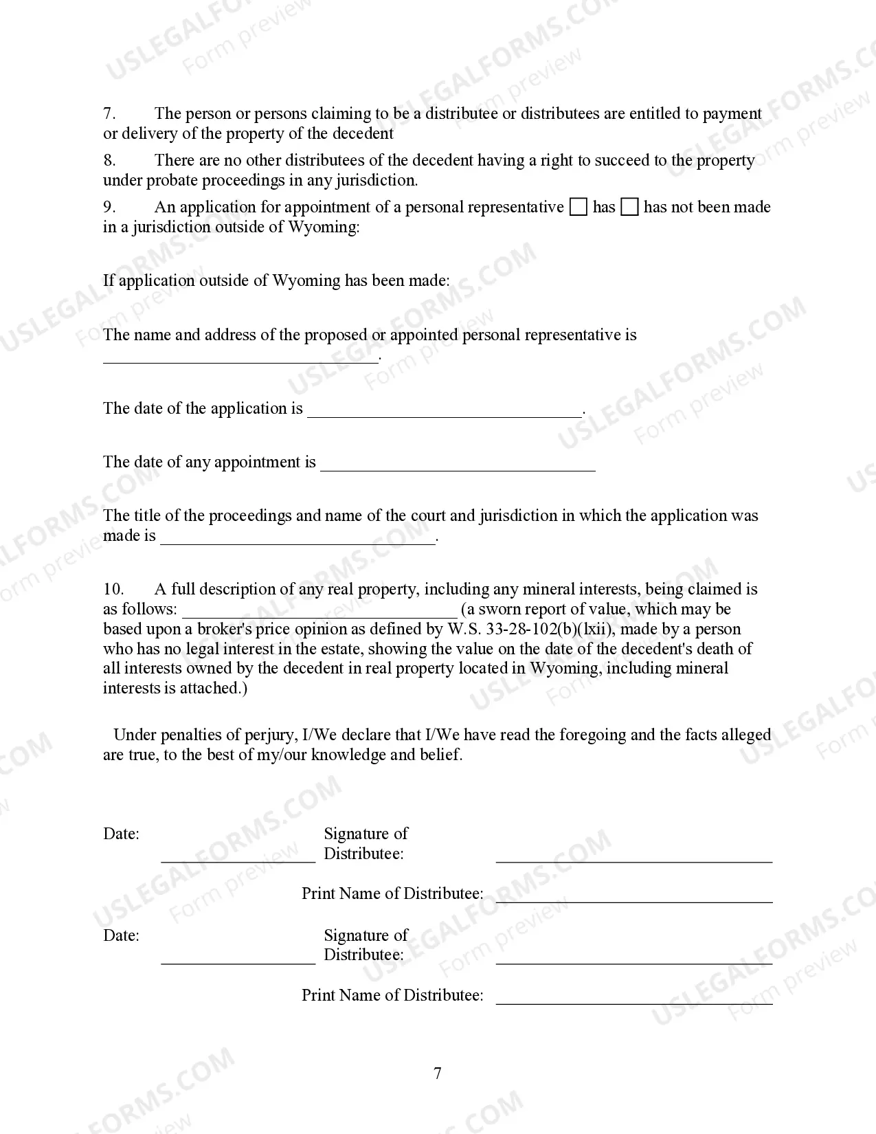 Preview Small Estate Heirship Affidavit for Estates under 200,000