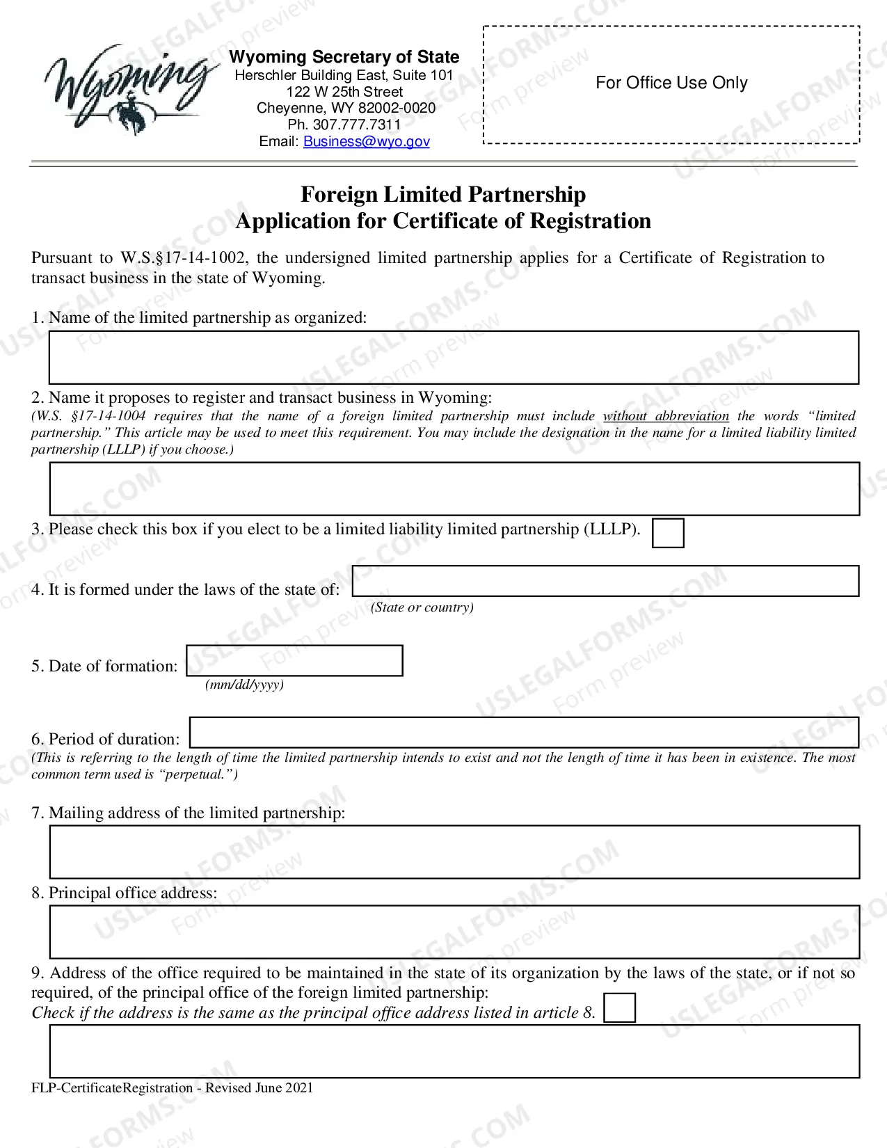 Preview Certificate of Registration