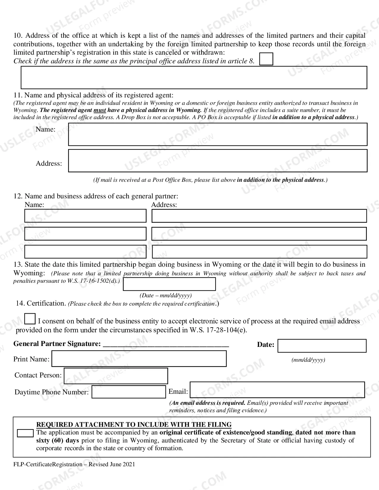 Preview Certificate of Registration