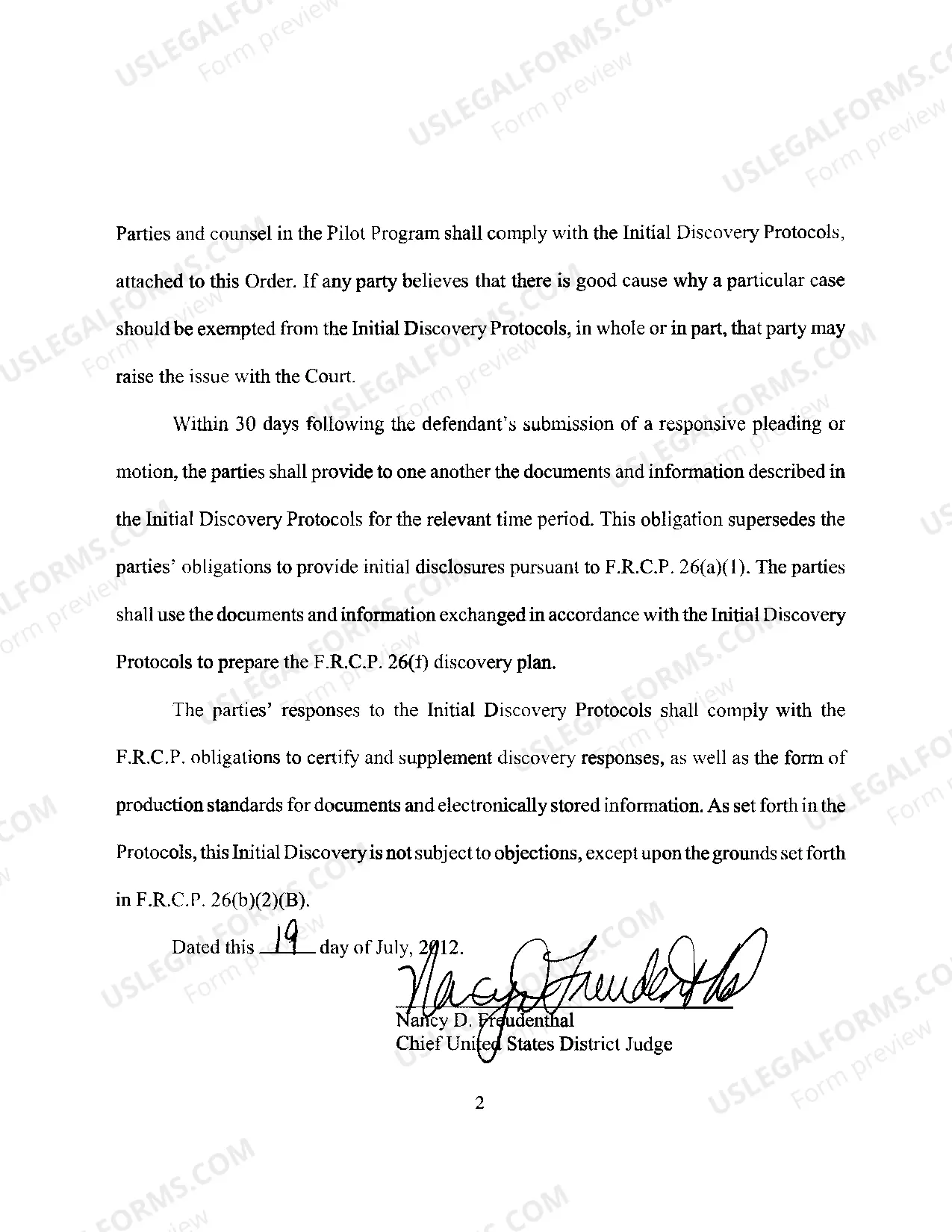 Preview Discovery Protocols for Employment Law Cases (posted 4/6/2017)