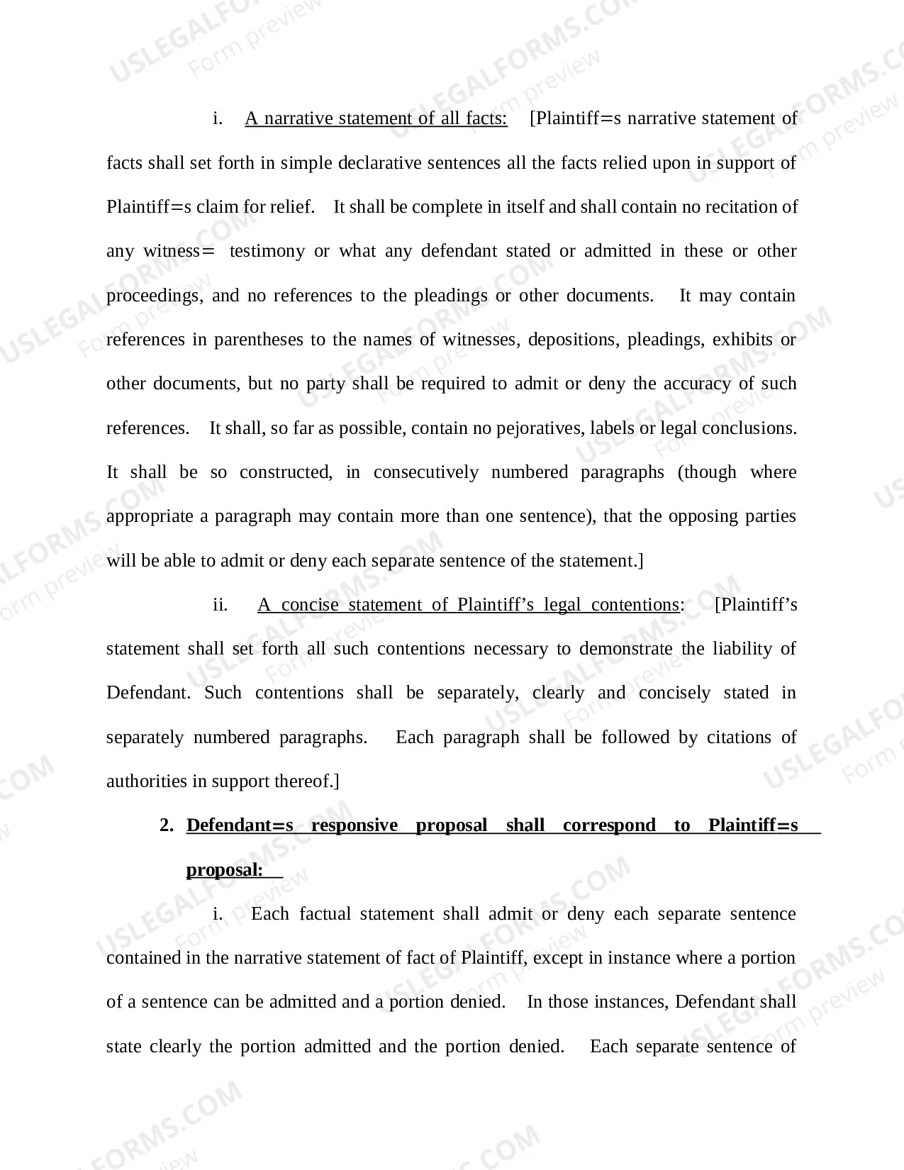 Preview Draft Form of Final PreTrial Order - Bench Trial DOC (updated 05/18/16)