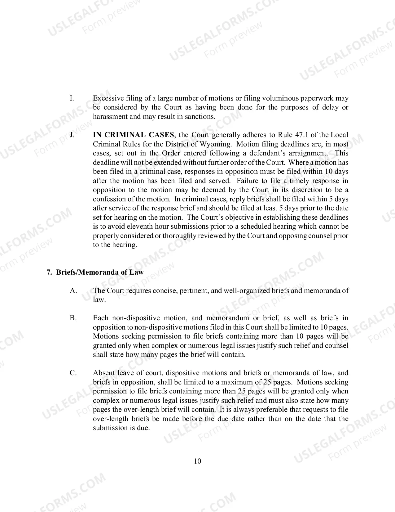 Preview Court Procedures Manual. (updated 7/10/13)