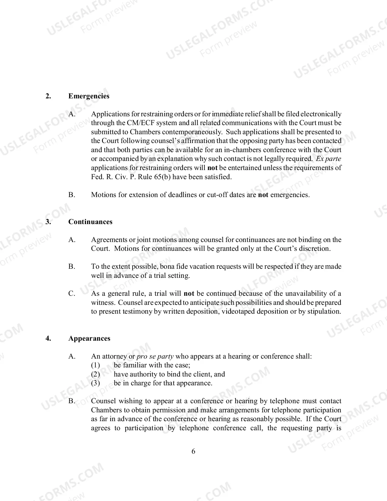 Preview Court Procedures Manual. (updated 7/10/13)