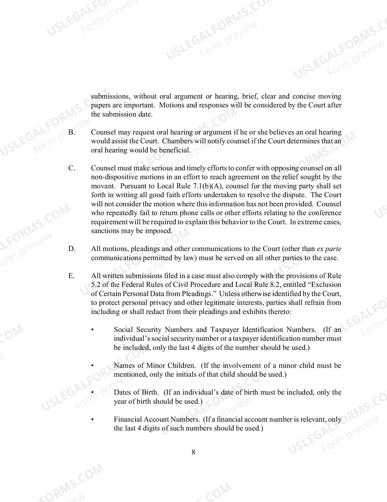 Preview Court Procedures Manual. (updated 7/10/13)