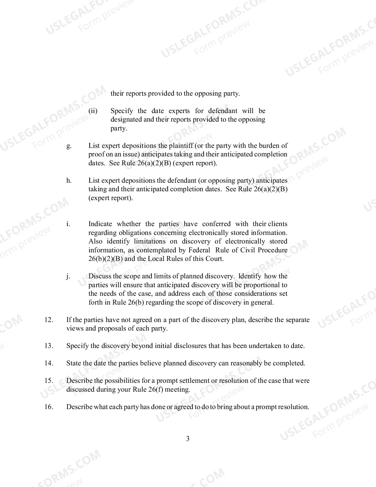 Preview Appendix A Joint Report of Meeting and Proposed Joint Discovery and Case Management Plan. (updated 12/8/15)