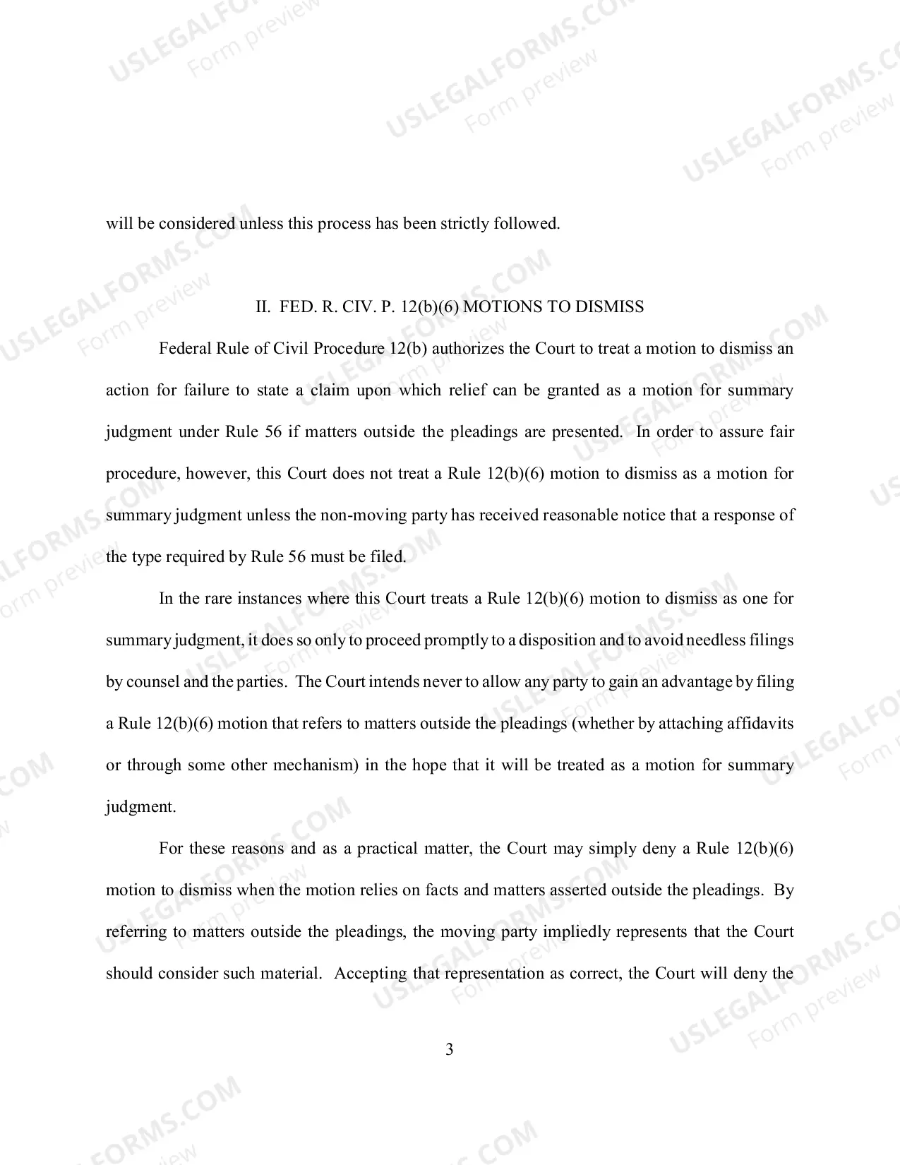 Preview Appendix B Memorandum and Order Regarding Discovery Motions and Dispositive Motions, including Motions for Summary Judgment and Analogous Motions to Dismiss in Civil Cases.