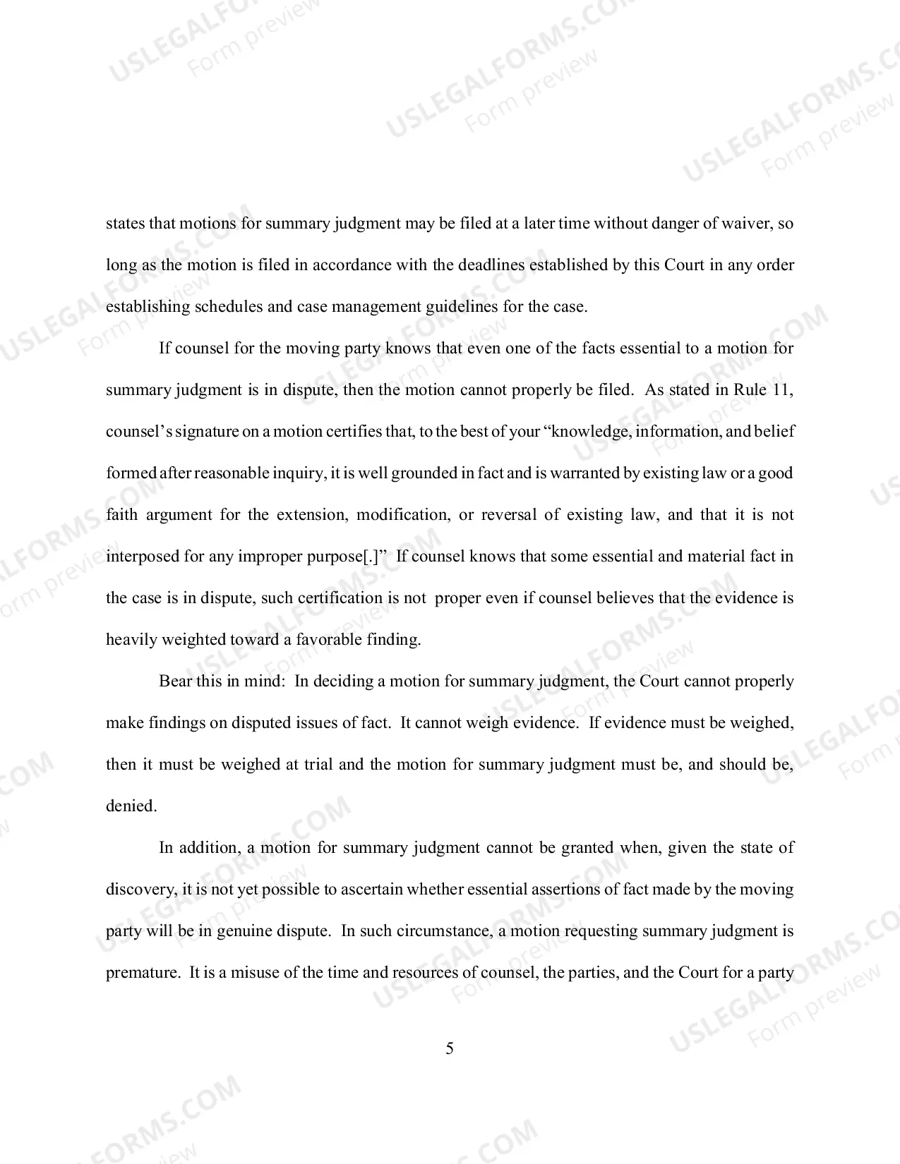 Preview Appendix B Memorandum and Order Regarding Discovery Motions and Dispositive Motions, including Motions for Summary Judgment and Analogous Motions to Dismiss in Civil Cases.