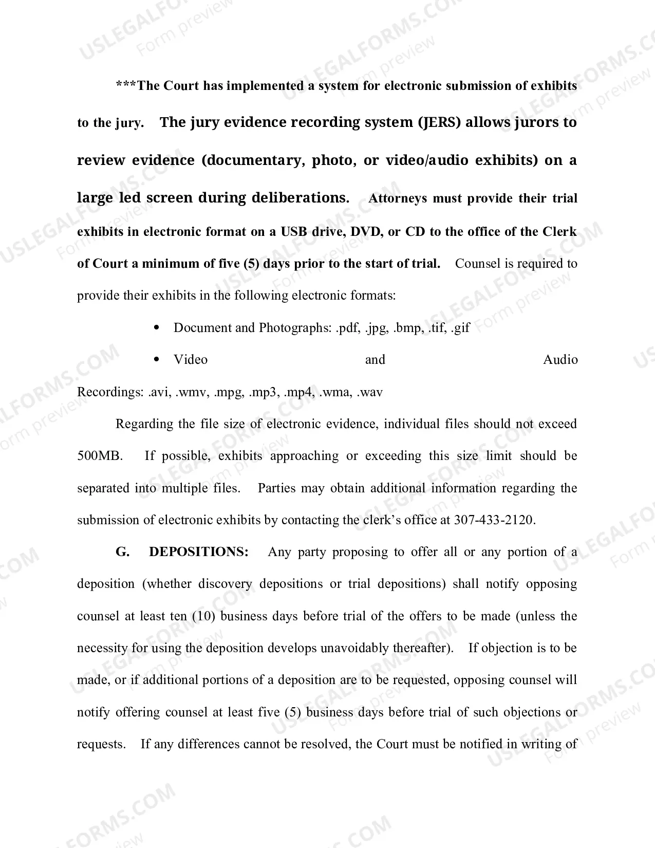 Preview Draft Form of Final PreTrial Order - Jury Trial (revised 1/18/2017)