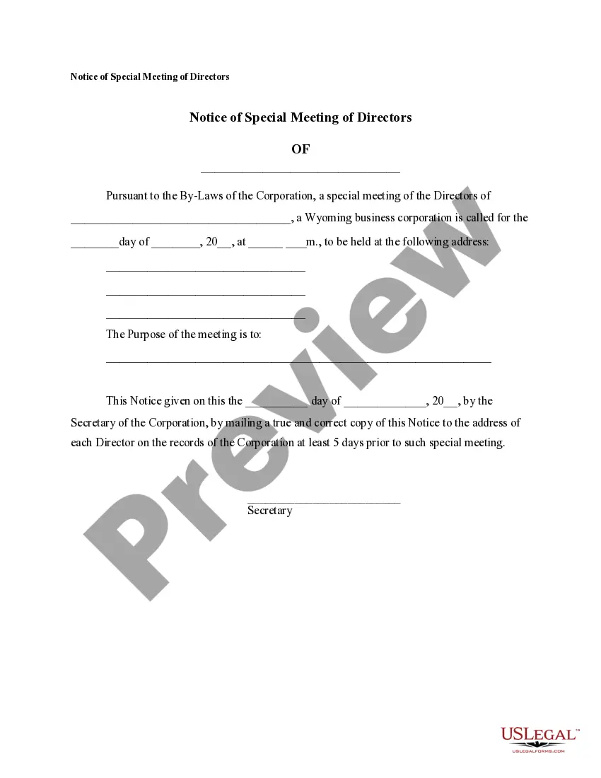 Preview Notices, Resolutions, Simple Stock Ledger and Certificate
