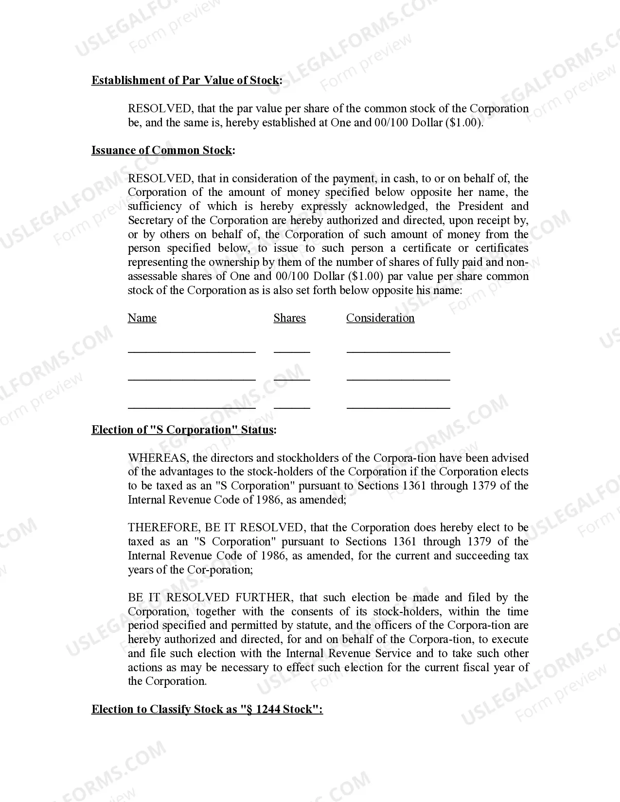 Preview Minutes for Organizational Meeting
