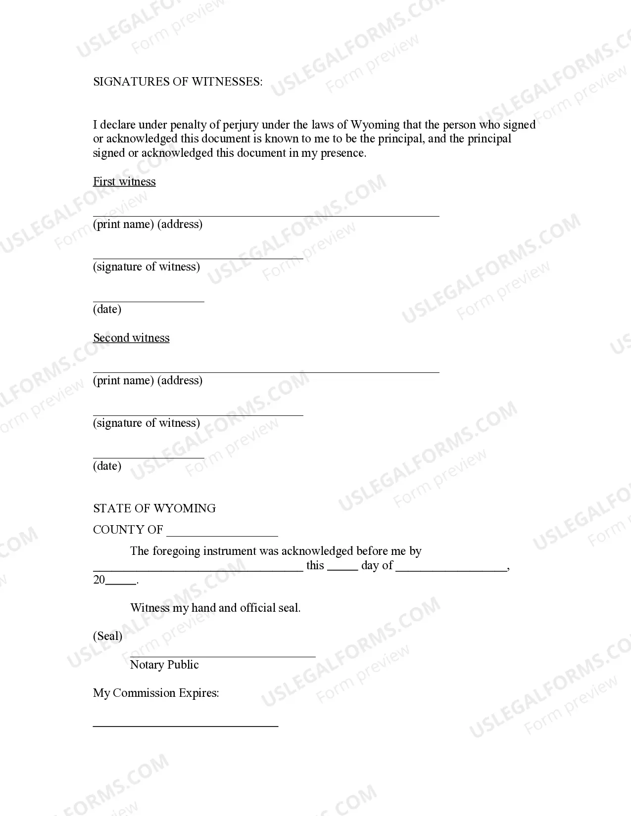 Preview Advance Health Care Directive