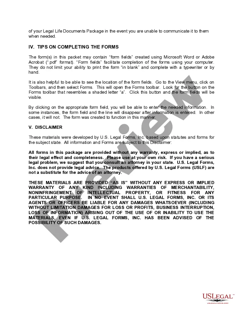 Preview Wyoming Newly Widowed Individuals Package